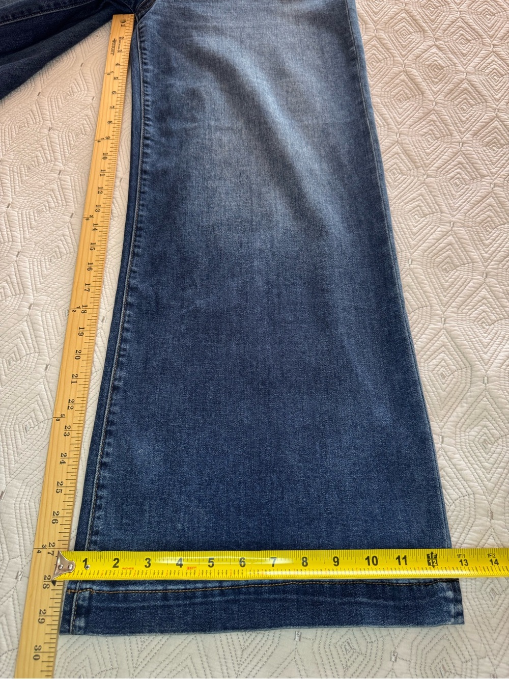 KUT from the Kloth Women's Meg High Rise Wide Leg Patch Pockets Jeans Size 12 - Picture 8 of 15
